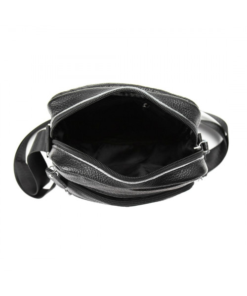 Leather men's messenger with two compartments Tiding Bag M56-2086A