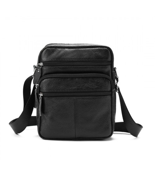 Leather men's messenger with two compartments Tiding Bag M56-2086A