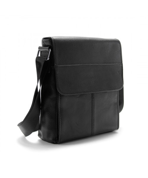 Зручний шкіряний месенджер з клапаном на магнітах Tiding Bag M56-3656A