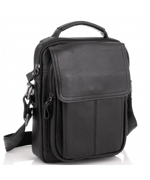 Чоловіча сумка через плече чорна Tiding Bag N2-8017A