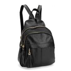 Жіночий шкіряний чорний рюкзак Riche NM20-W1032A