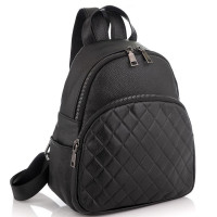 Жіночий шкіряний чорний рюкзак Riche NM20-W322A