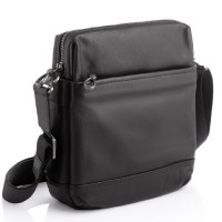 Black leather messenger Tiding Bag S-JMD10-315A