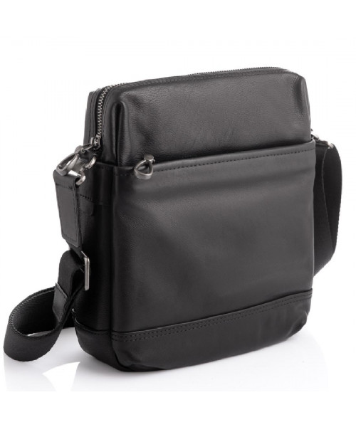 Black leather messenger Tiding Bag S-JMD10-315A