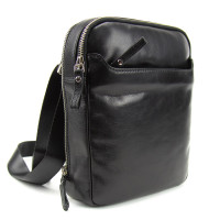 Tavinchi S-TV-4130A Men's messenger bag in smooth leather with two zippers