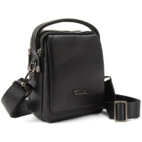 Tavinchi TV-SM8-009A black leather shoulder bag