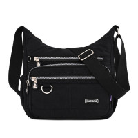 Confident WT1-1231A Women's Black Cloth Messenger Bag
