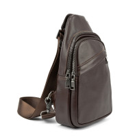 Сумка-слінг чоловіча шкіряна Tiding Bag 8010C