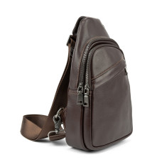 Сумка-слінг чоловіча шкіряна Tiding Bag 8010C