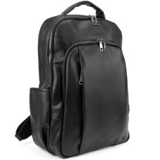 Чоловічий шкіряний рюкзак чорний Tiding Bag 1665A