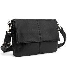 Шкіряна сумка через плече горизонтальна тонка Tiding Bag 82298A