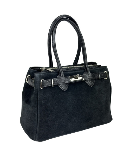 Suede classic women's bag Firenze Italy F-IT-8600A