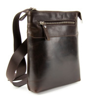 Slim leather vertical messenger Tavinchi S-TV-4142C