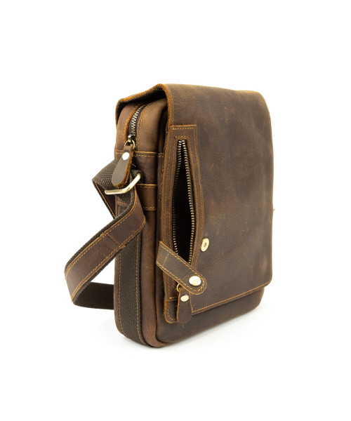 Місткий чоловічий месенджер з клапаном Tiding Bag M39-001DB