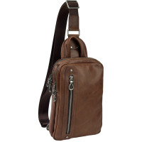 Сумка-слінг чоловіча шкіряна Tiding Bag 9801C