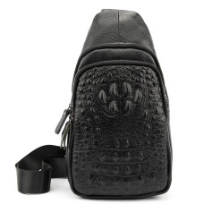 Шкіряна сумка слінг з тисненням рептилія Tiding Bag M56-8880A