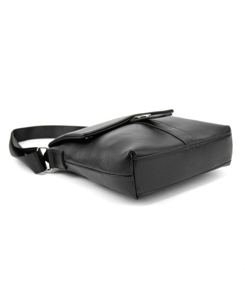 Мессенджер чорний шкіряний TIDING BAG A25-8805A
