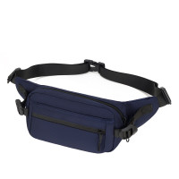 Men's textile belt bag blue Confident AT09-23225BL
