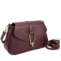 Crossbody women's leather burgundy Firenze Italy F-IT-3000BO