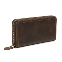 Кожаный клатч из винтажной кожи Tiding Bag t4007-1DB